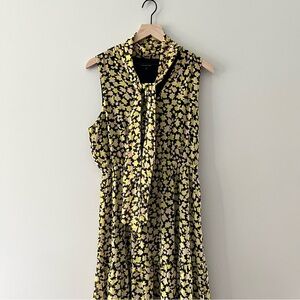 Yellow & Black Floral Maxi Dress | Who What Wear